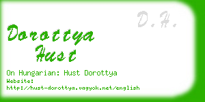 dorottya hust business card